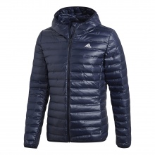 adidas Daunenjacke Varilite Hooded (wind- und wasserabweisend, Kapuze) inkblau Herren